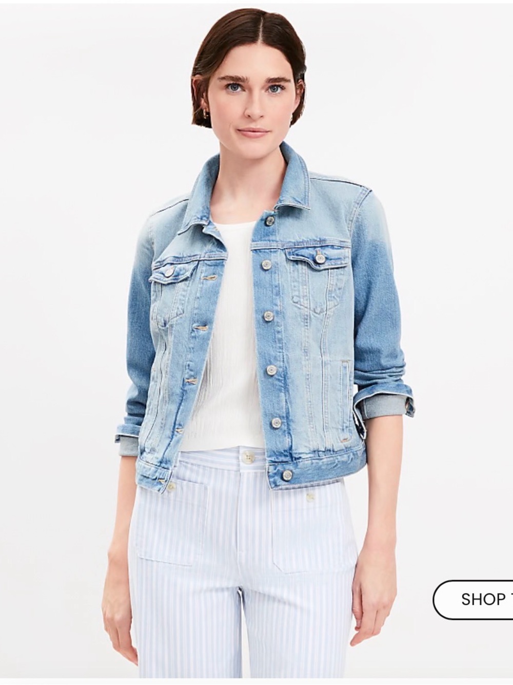 Petite M Loft Denim Jacket
